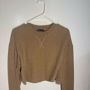 Zara Camel Knit Pullover